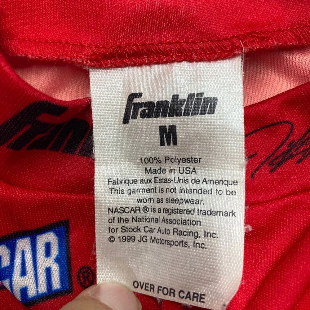 Vintage 1999 Jeff Gordon DuPont NASCAR Racing Suit Franklin Kids Medium Rainbow
